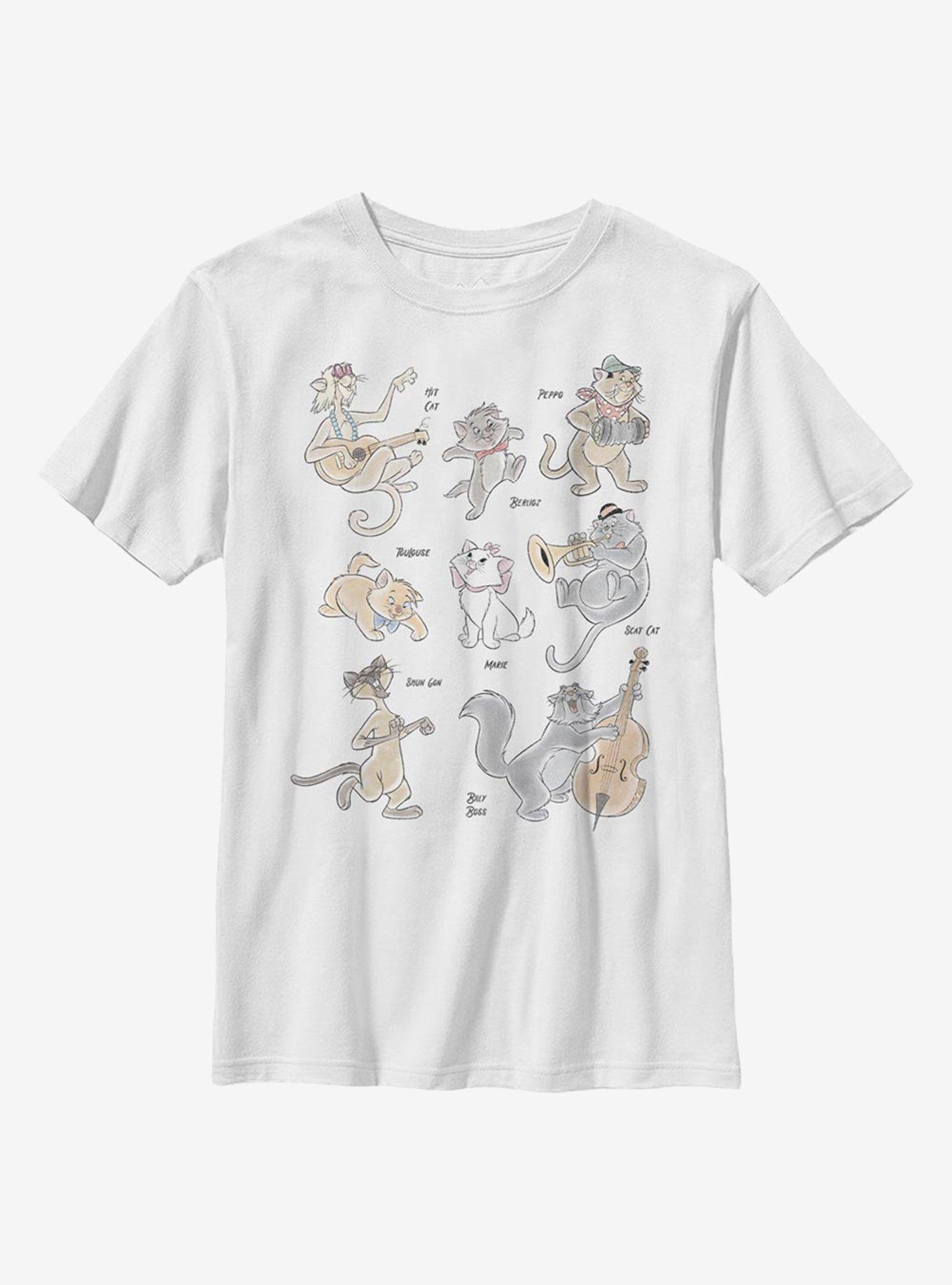Disney Aristocats Classic Group Youth T-Shirt, , hi-res