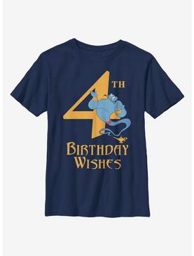 Disney Aladdin Genie Birthday 4 Youth T-Shirt, NAVY, hi-res