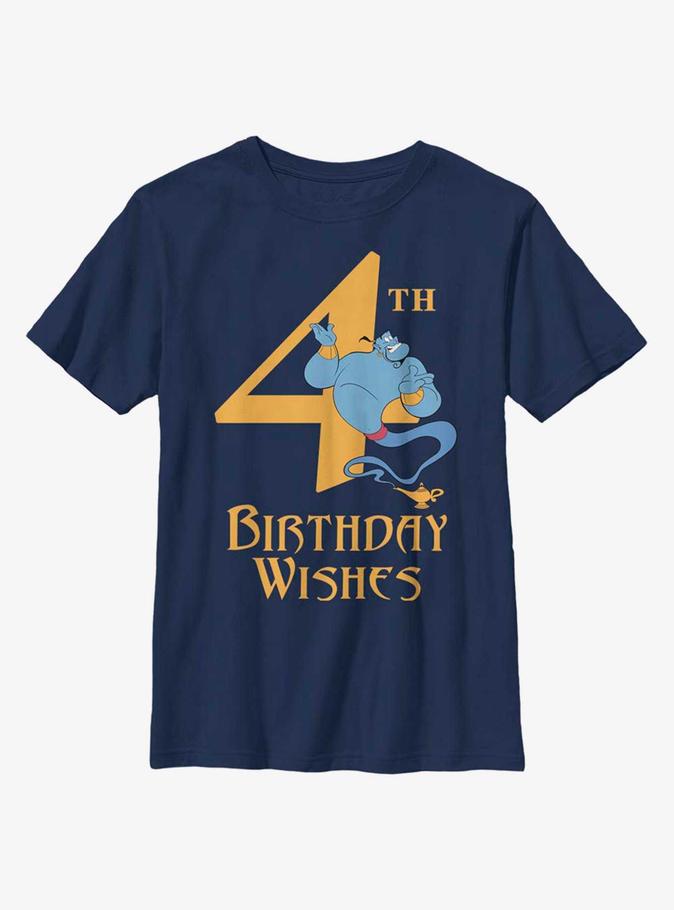 Disney Aladdin Genie Birthday 4 Youth T-Shirt, , hi-res
