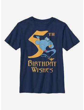 Disney Aladdin Genie Birthday 5 Youth T-Shirt, NAVY, hi-res