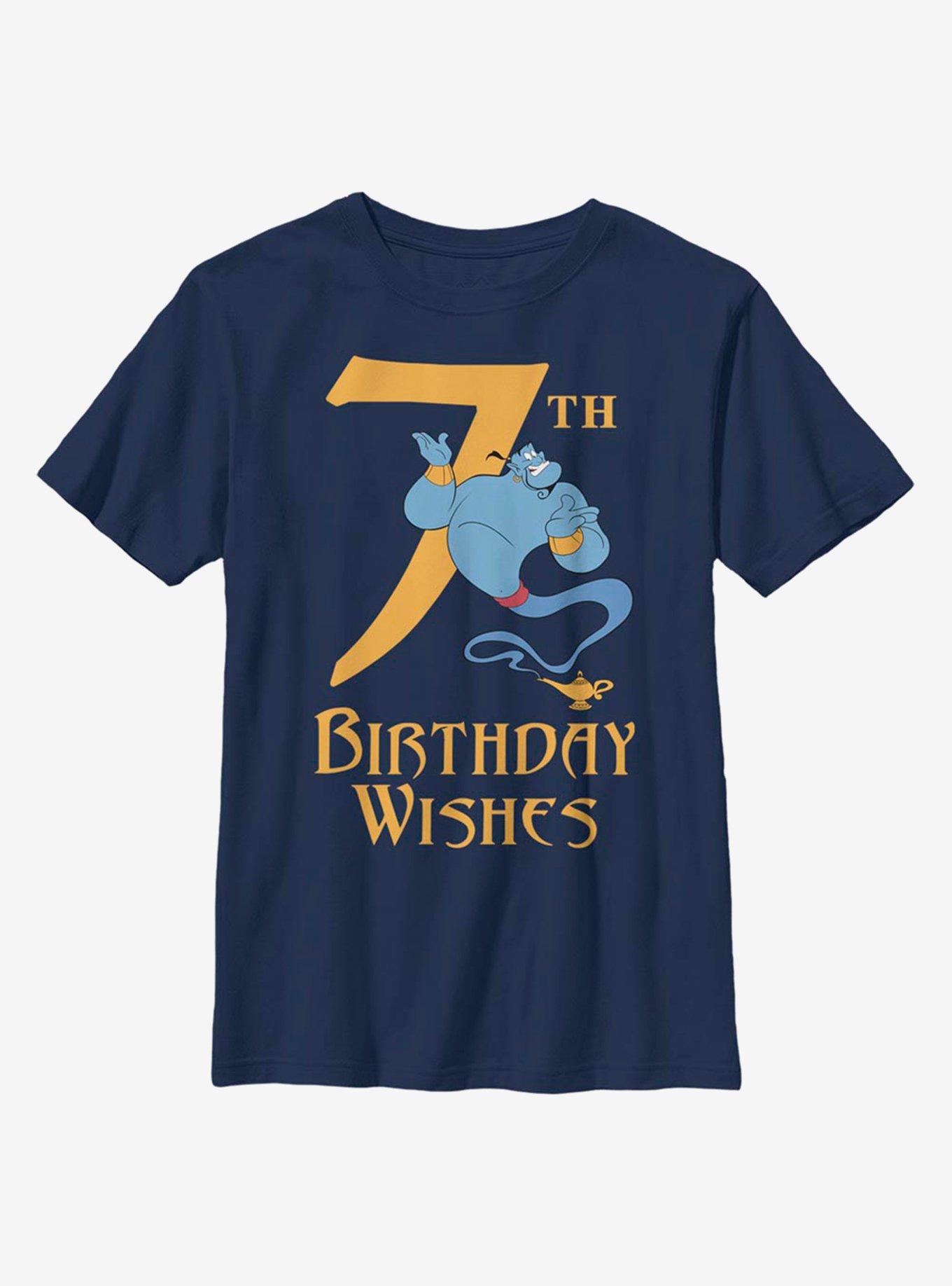 Disney Aladdin Genie Birthday 7 Youth T-Shirt, , hi-res