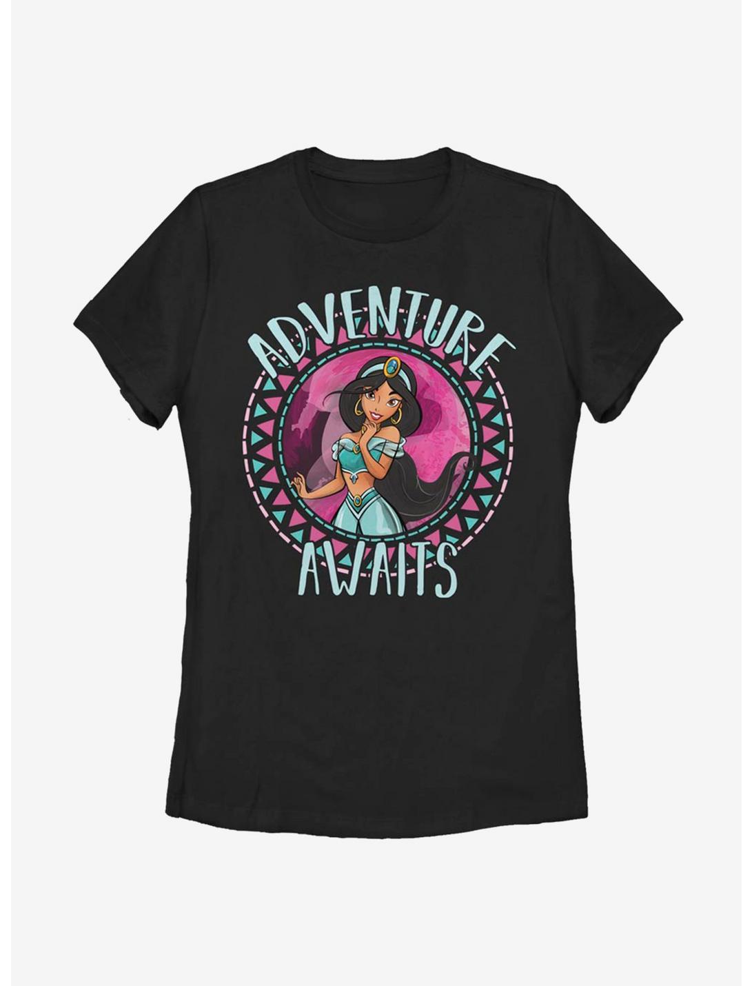 Disney Aladdin Jasmine Adventure Womens T-Shirt, BLACK, hi-res