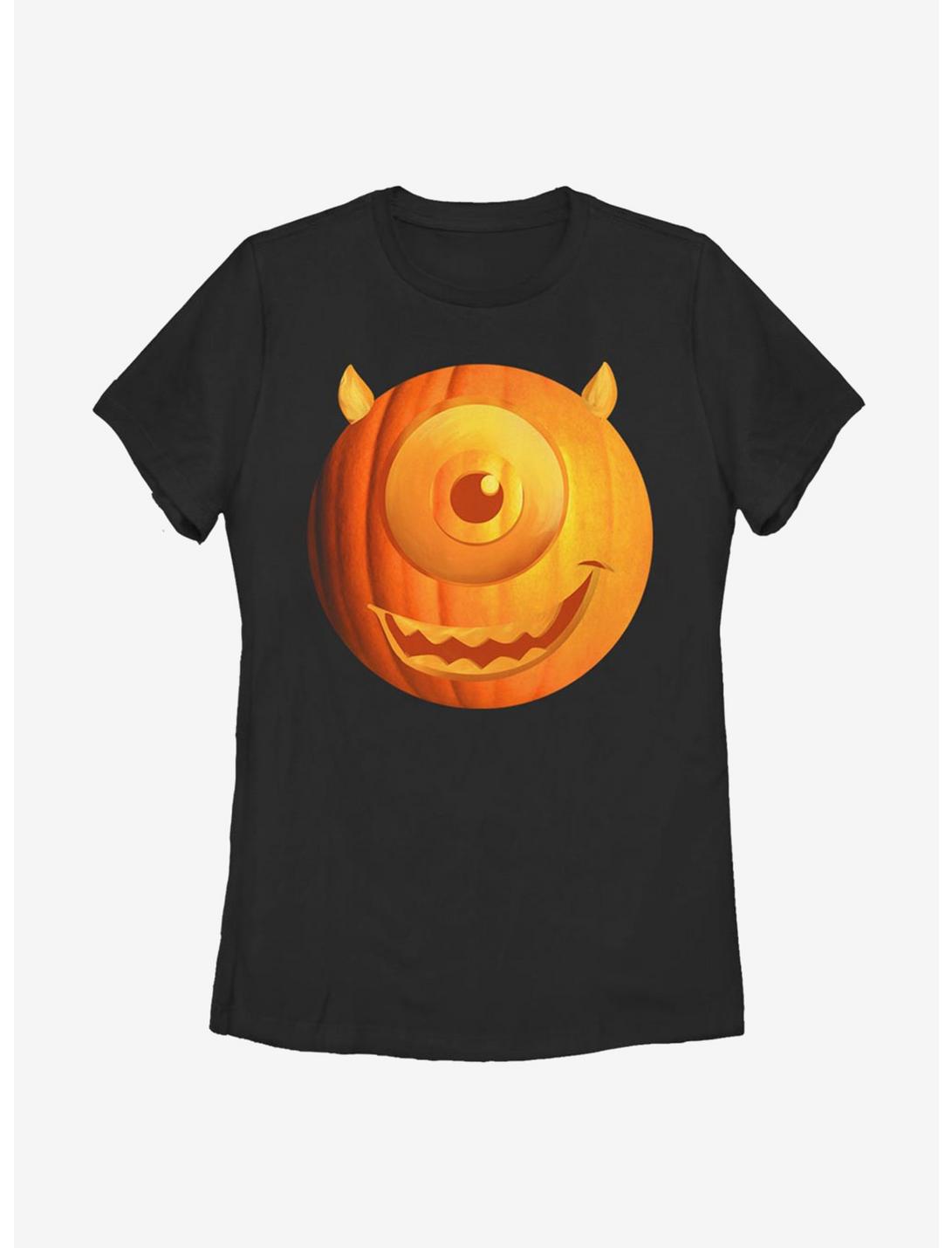 Disney Pixar Monsters University Pumpkin Mike Womens T-Shirt, BLACK, hi-res