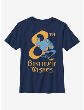 Disney Aladdin Genie Birthday 8 Youth T-Shirt, NAVY, hi-res