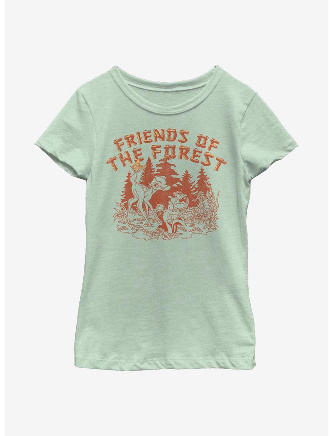 Disney Bambi Friends Of The Forest Youth Girls T-Shirt, MINT, hi-res