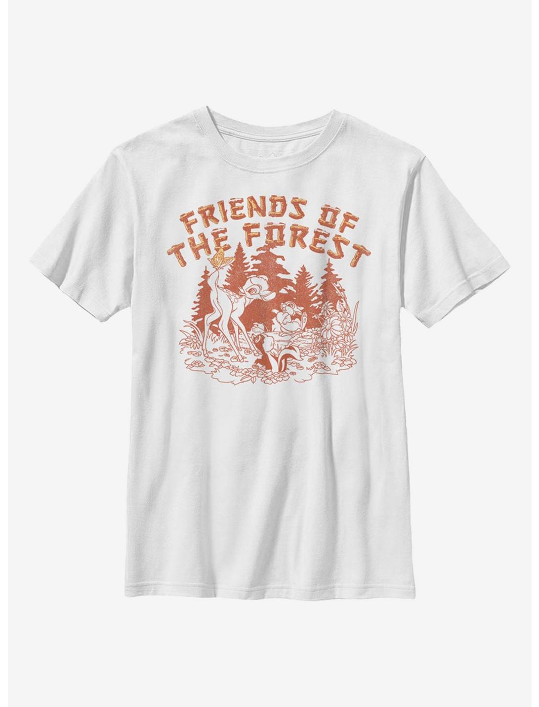 Disney Bambi Friends Of The Forest Youth T-Shirt, WHITE, hi-res