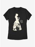 Disney Beauty And The Beast Beast Belle Silhouette Womens T-Shirt, BLACK, hi-res