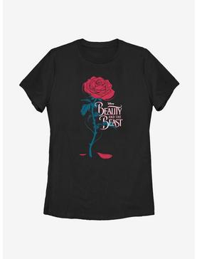 Disney Beauty And The Beast Logo Rose Womens T-Shirt, , hi-res
