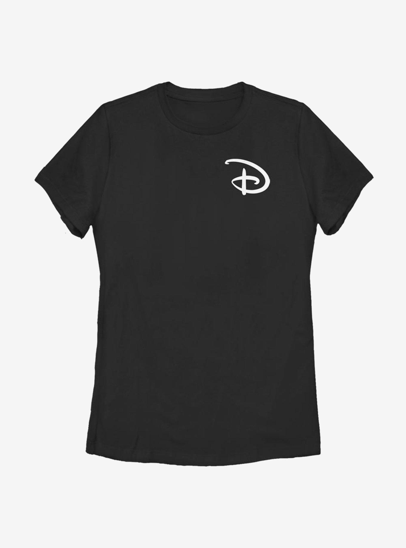 Disney D Pocket Womens T-Shirt, BLACK, hi-res