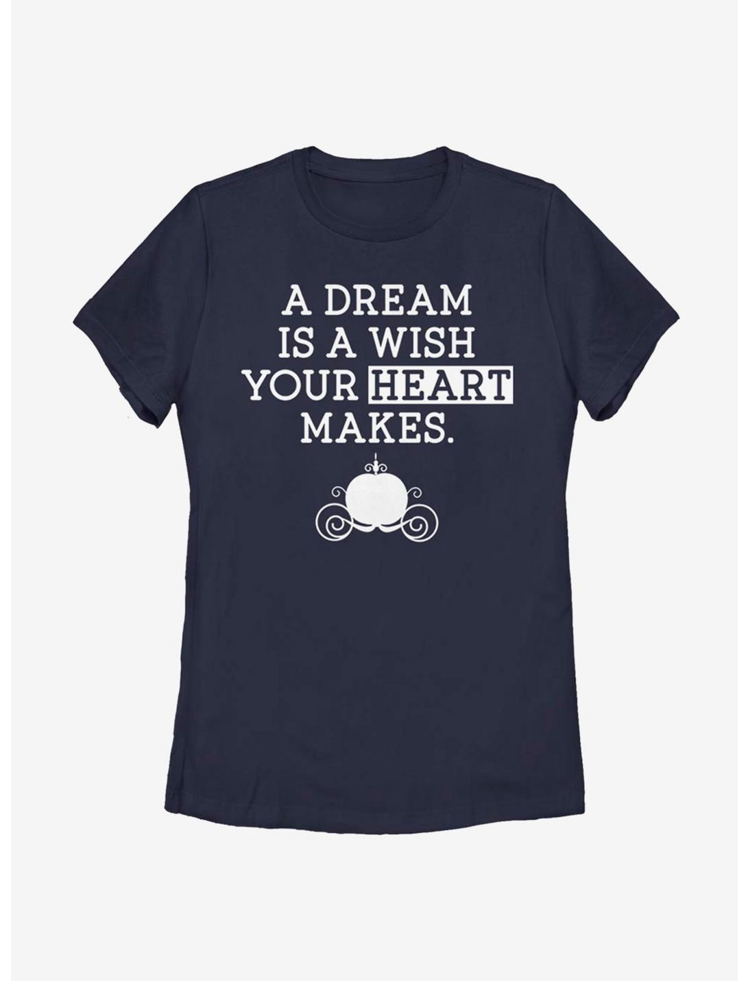 Disney Cinderella Dream Wish Womens T-Shirt, NAVY, hi-res
