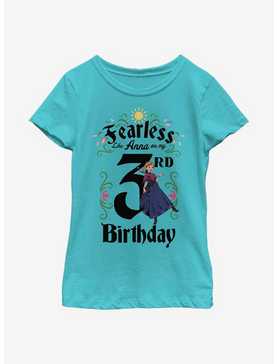 Disney Frozen Anna Birthday 3 Youth Girls T-Shirt, , hi-res