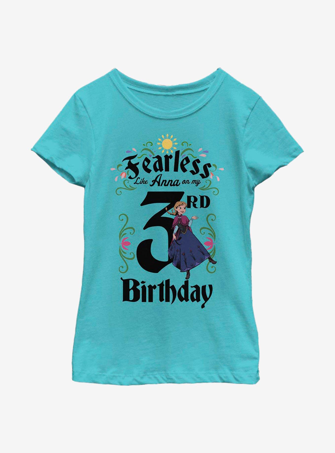 Disney Frozen Anna Birthday 3 Youth Girls T-Shirt, , hi-res