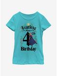 Disney Frozen Anna Birthday 4 Youth Girls T-Shirt, TAHI BLUE, hi-res