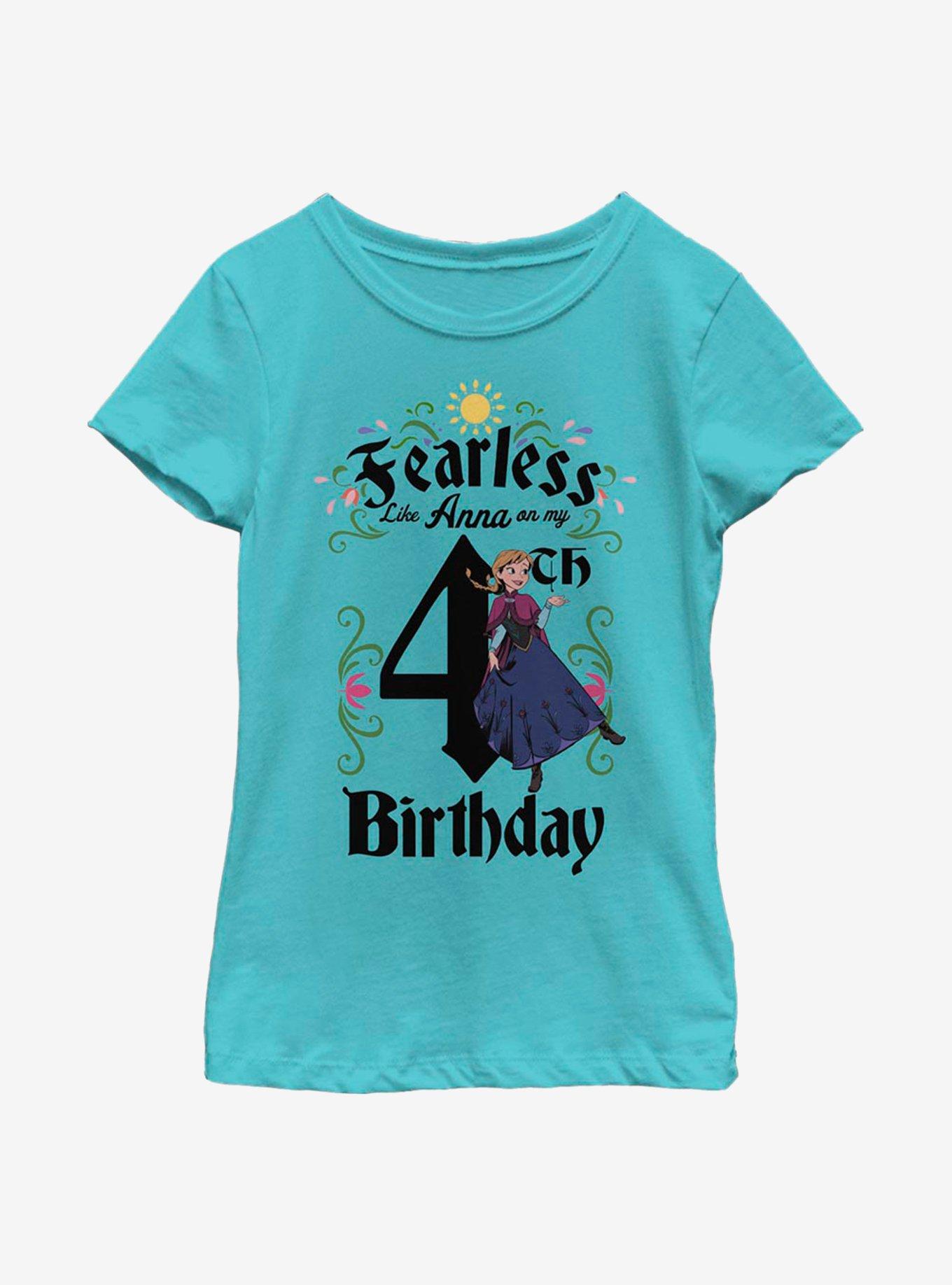Disney Frozen Anna Birthday 4 Youth Girls T-Shirt, , hi-res