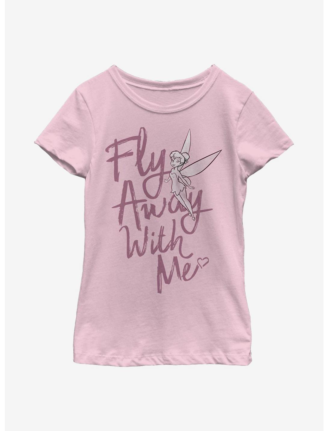 Disney Peter Pan Fly Away Tinker Bell Youth Girls T-Shirt, PINK, hi-res