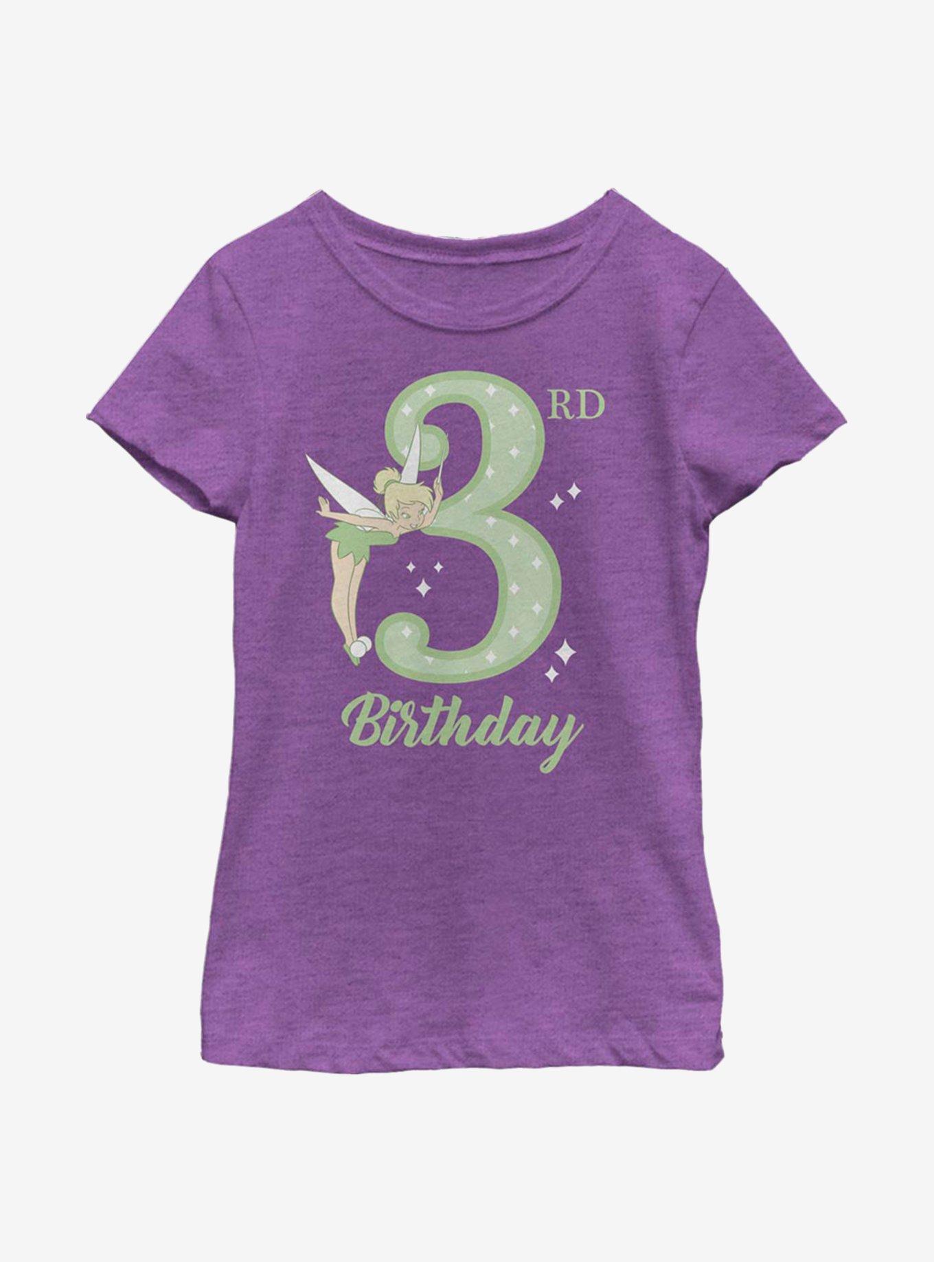 Disney Peter Pan Tink Third Birthday Youth Girls T-Shirt, , hi-res
