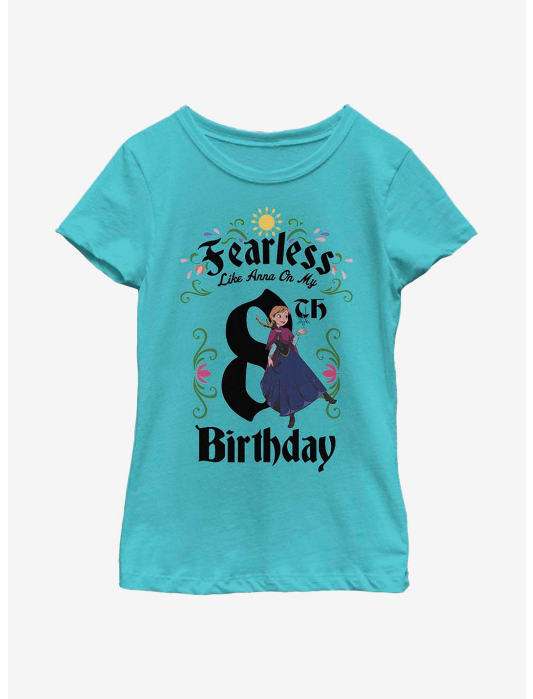 Disney Frozen Anna Birthday 8 Youth Girls T-Shirt, TAHI BLUE, hi-res