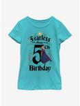 Disney Frozen Anna Birthday 5 Youth Girls T-Shirt, TAHI BLUE, hi-res
