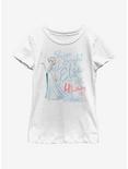 Disney Frozen Birthday Queen Four Youth Girls T-Shirt, WHITE, hi-res