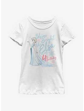 Disney Frozen Birthday Queen Four Youth Girls T-Shirt, , hi-res