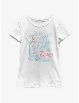 Disney Frozen Birthday Queen Seven Youth Girls T-Shirt, , hi-res