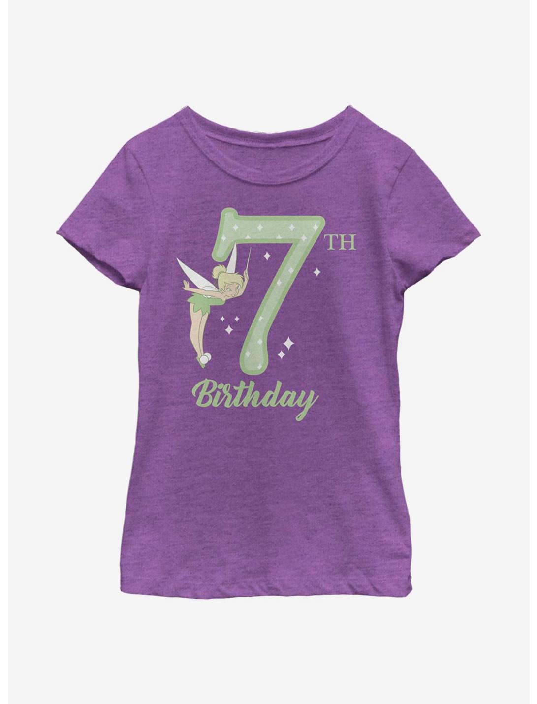 Disney Peter Pan Tink Seventh Birthday Youth Girls T-Shirt, PURPLE BERRY, hi-res