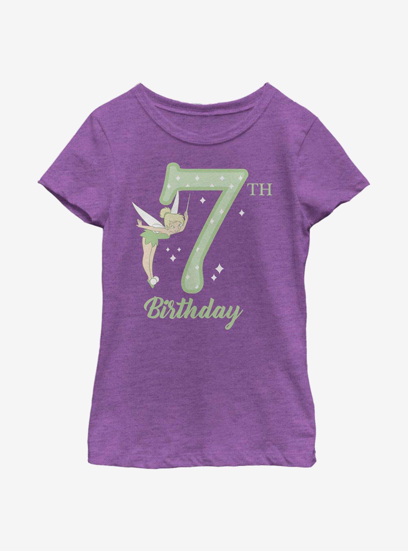 Disney Peter Pan Tink Seventh Birthday Youth Girls T-Shirt, , hi-res