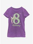 Disney Peter Pan Tink Eighth Birthday Youth Girls T-Shirt, PURPLE BERRY, hi-res