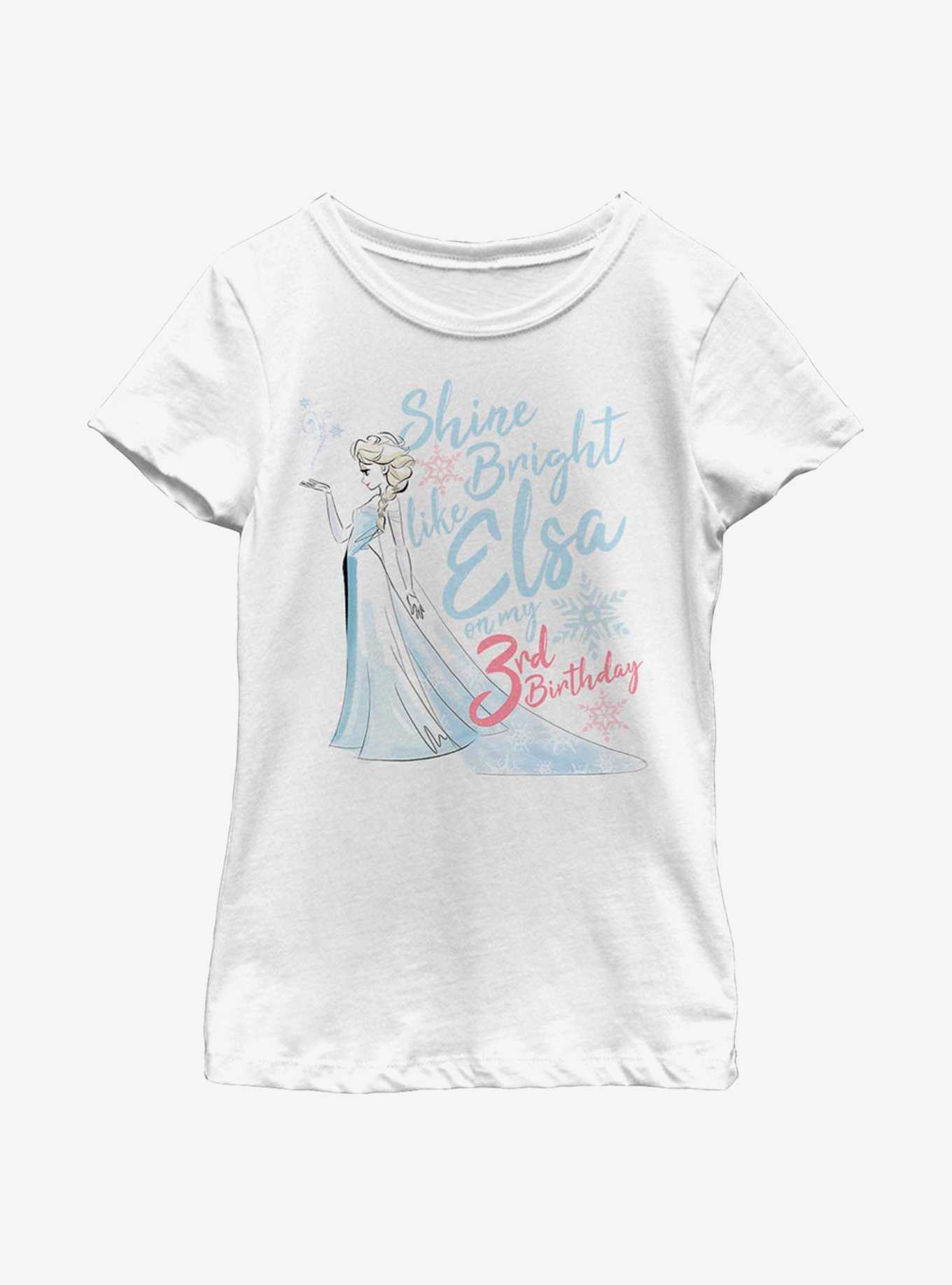 Disney Frozen Birthday Queen Three Youth Girls T-Shirt, , hi-res