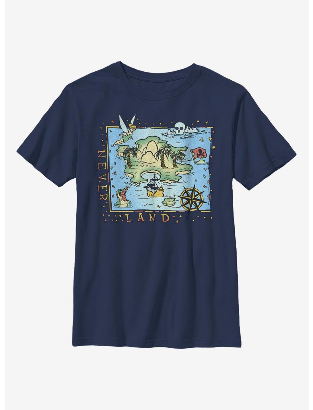 Disney Peter Pan Never Land Coast Youth T-Shirt, NAVY, hi-res