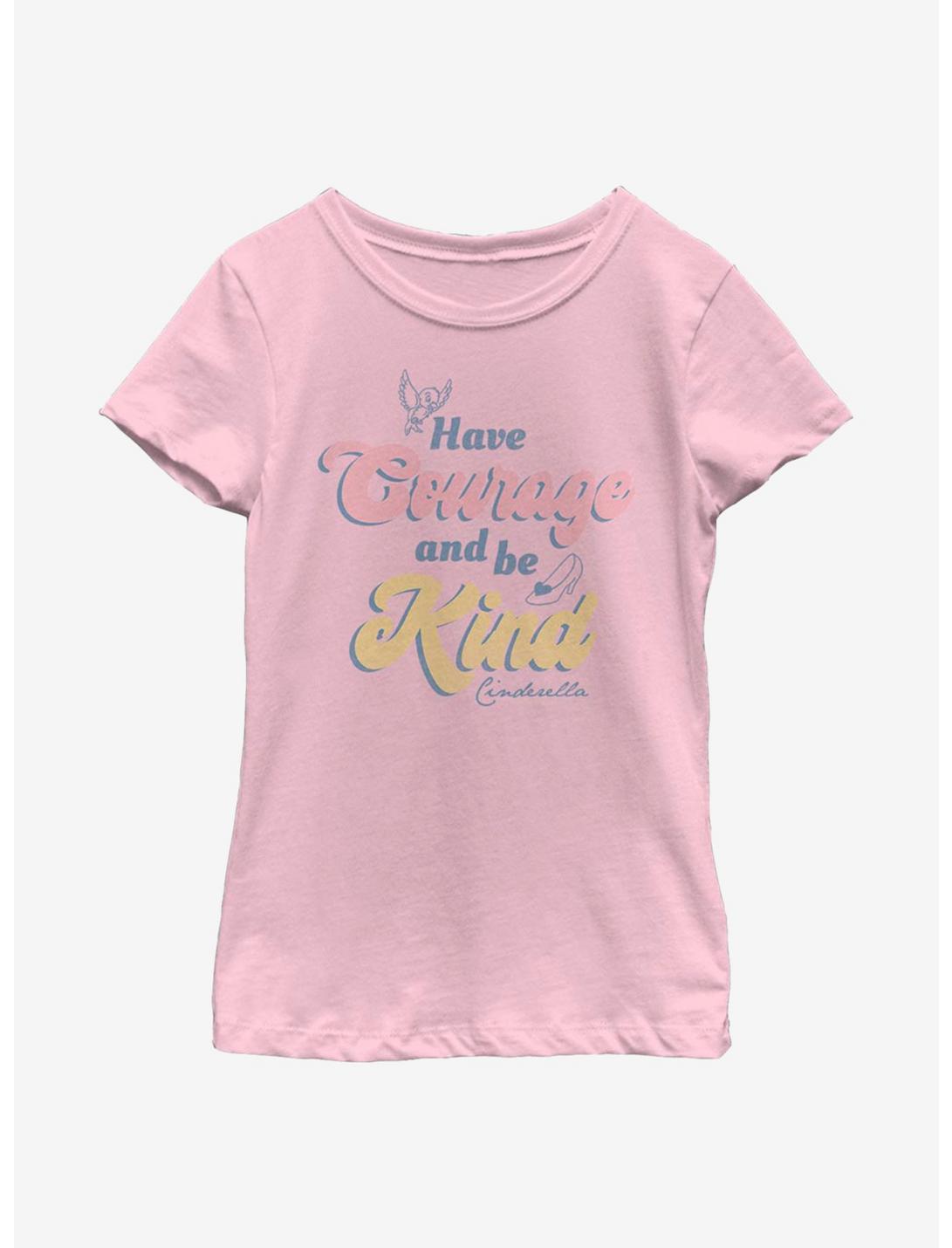 Disney Cinderella Courage And Kindness Youth Girls T-Shirt, PINK, hi-res
