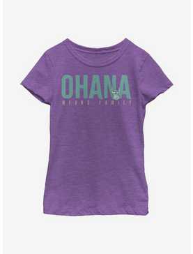 Disney Lilo And Stitch Ohana Bold Youth Girls T-Shirt, , hi-res
