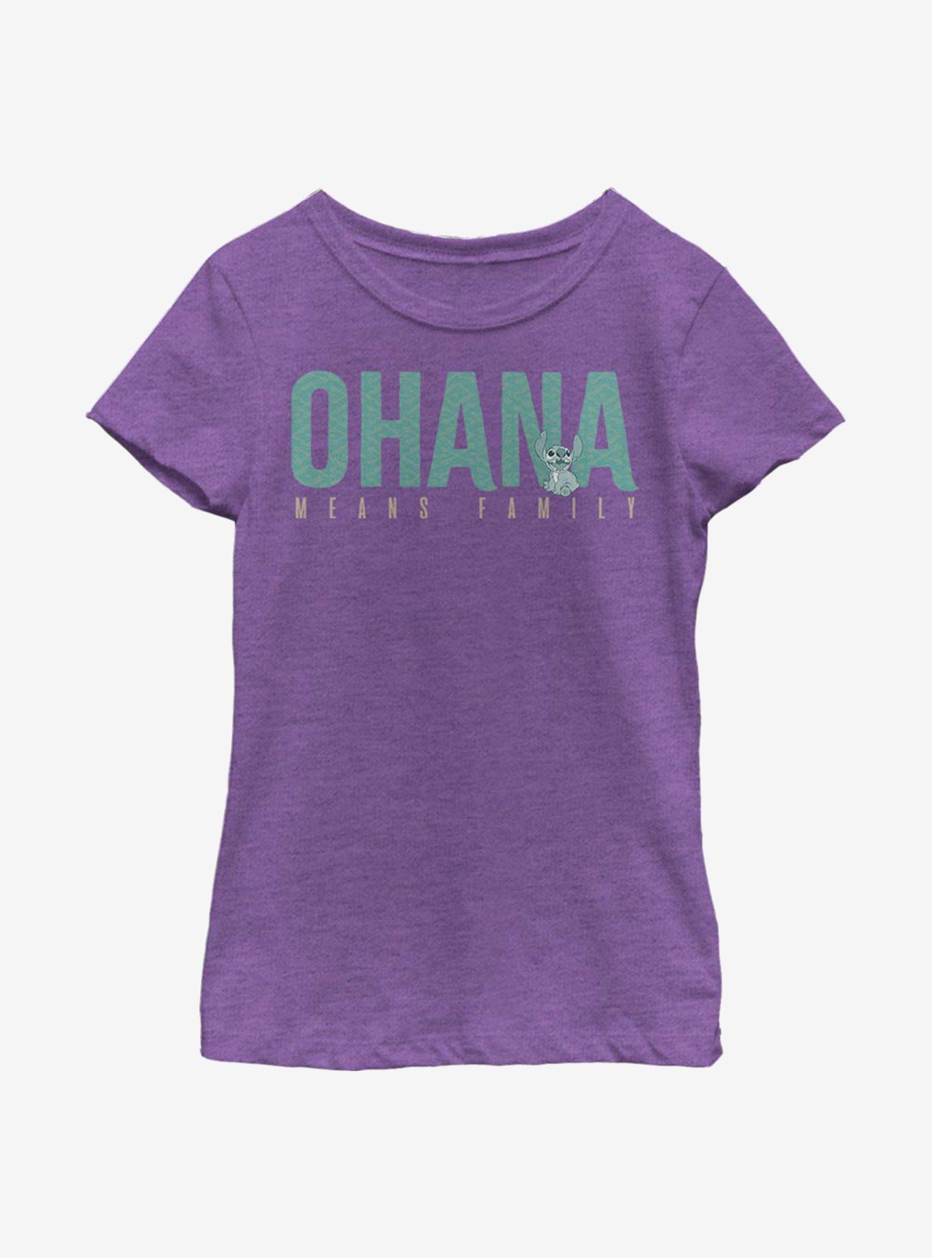 Disney Lilo And Stitch Ohana Bold Youth Girls T-Shirt, , hi-res