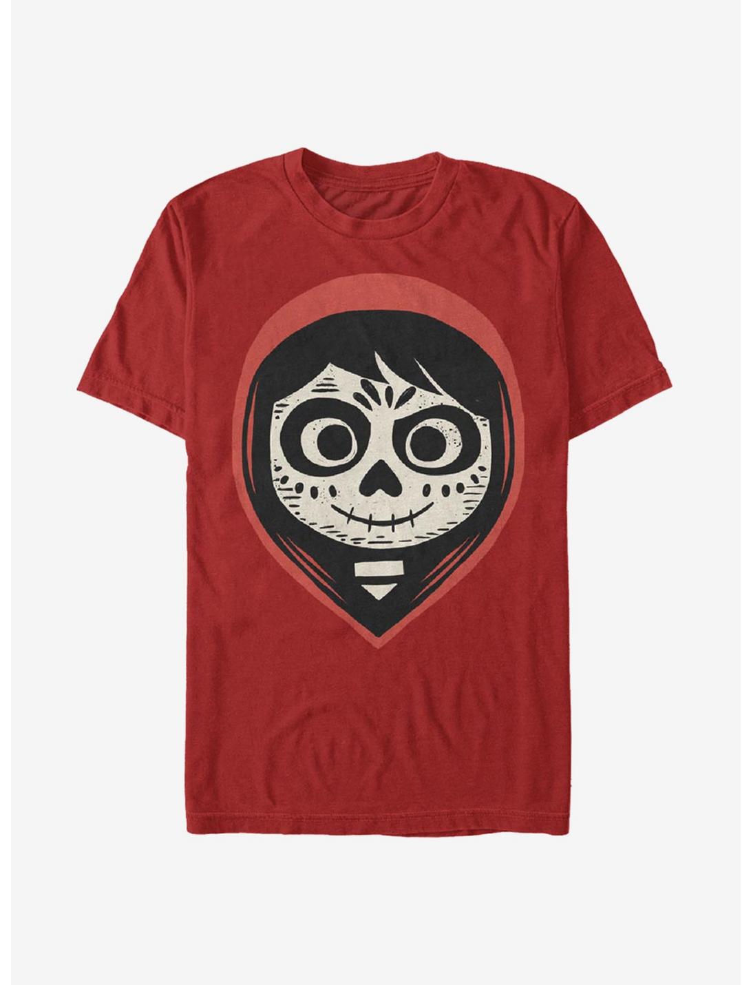 Disney Pixar Coco Skeleton Face T-Shirt, RED, hi-res
