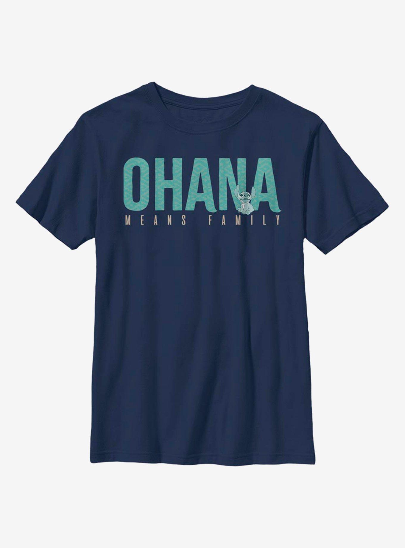 Disney Lilo And Stitch Ohana Bold Youth T-Shirt, , hi-res