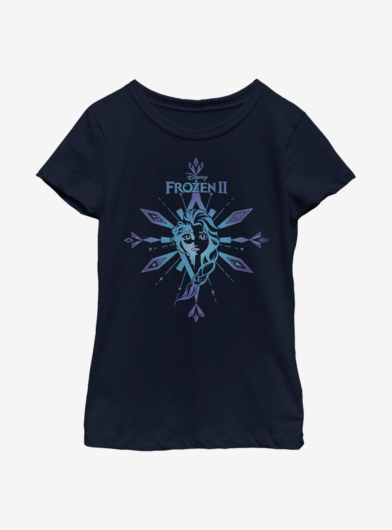 Disney Frozen 2 Elsa Snowflake Youth Girls T-Shirt, , hi-res