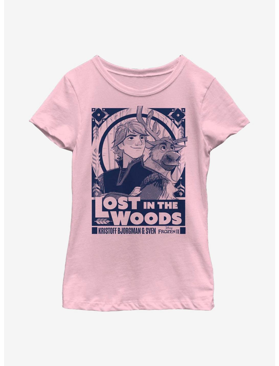 Disney Frozen 2 Kristoff Lost In The Woods Youth Girls T-Shirt, PINK, hi-res