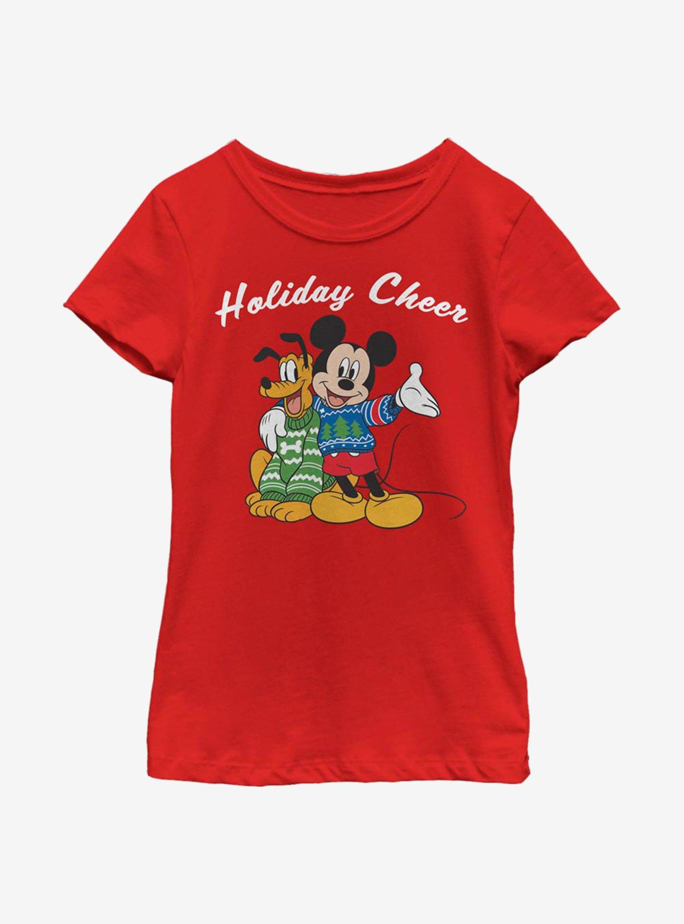 Disney Mickey Mouse Duo Cheer Youth Girls T-Shirt, , hi-res