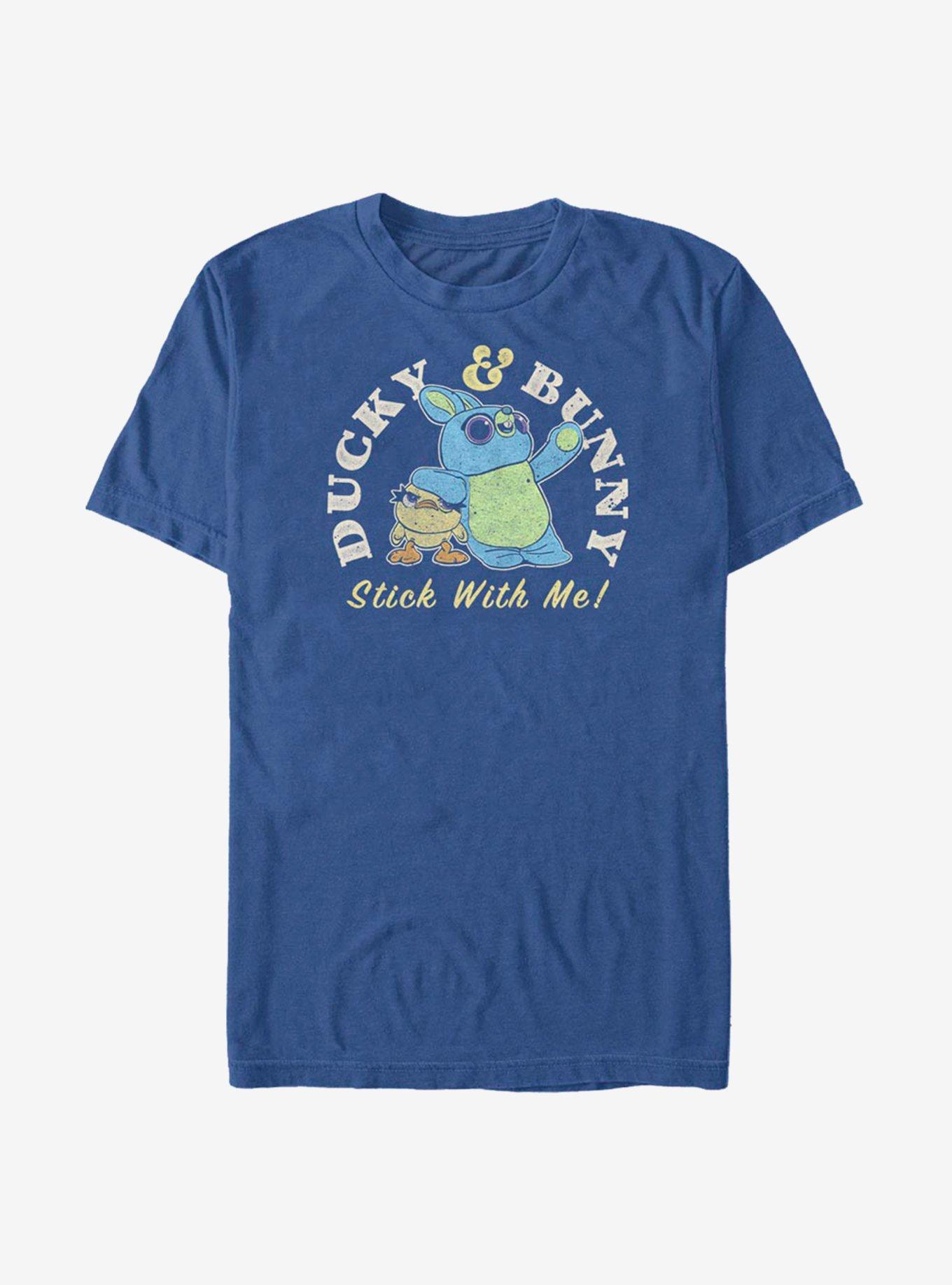 Disney Pixar Toy Story 4 Duckie And Bunny Brand T-Shirt - BLUE | BoxLunch