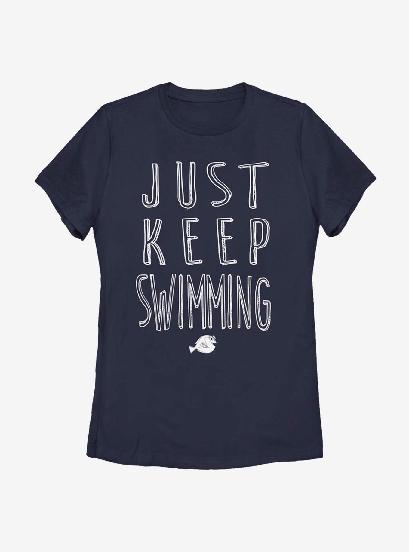 Disney Pixar Finding Nemo Swimming Womens T-Shirt, NAVY, hi-res