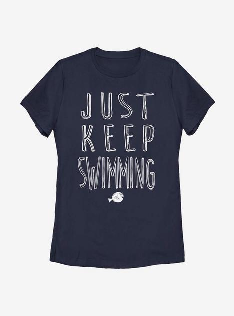 Disney Pixar Finding Nemo Swimming Womens T-Shirt - BLUE | BoxLunch