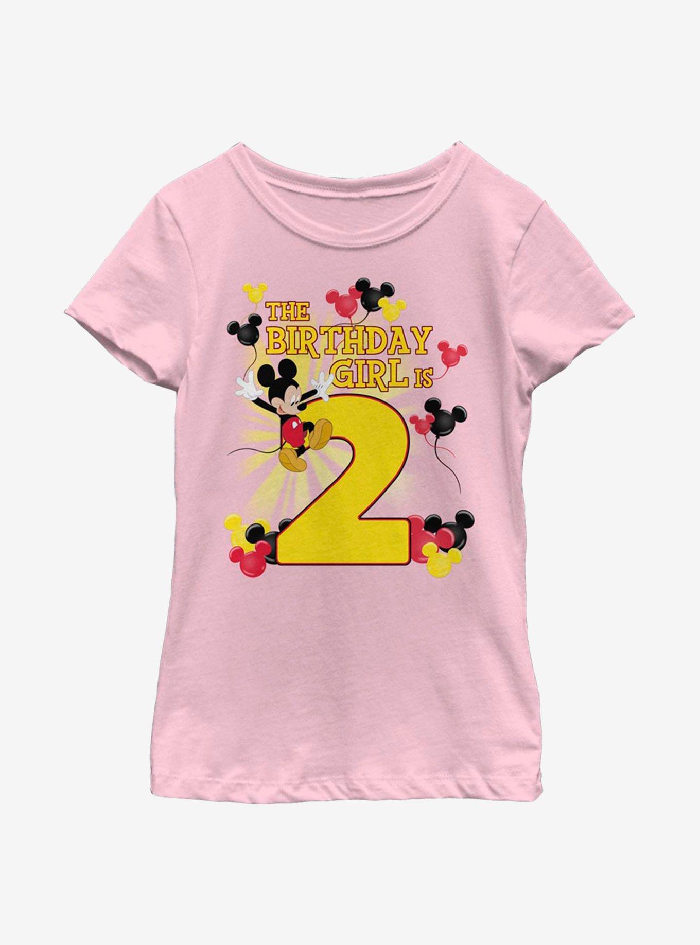 Disney Mickey Mouse Mickey Birthday Girl Is Youth Girls T-Shirt