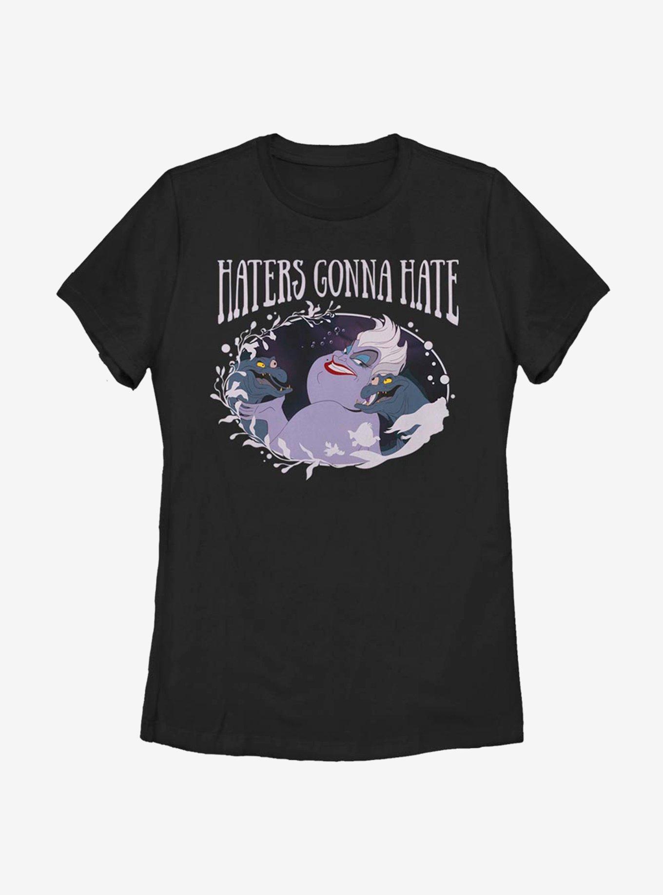Disney The Little Mermaid Ursula Haters Womens T-Shirt, BLACK, hi-res