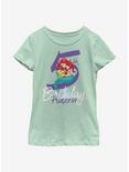Disney The Little Mermaid Birthday Mermaid Five Youth Girls T-Shirt, MINT, hi-res
