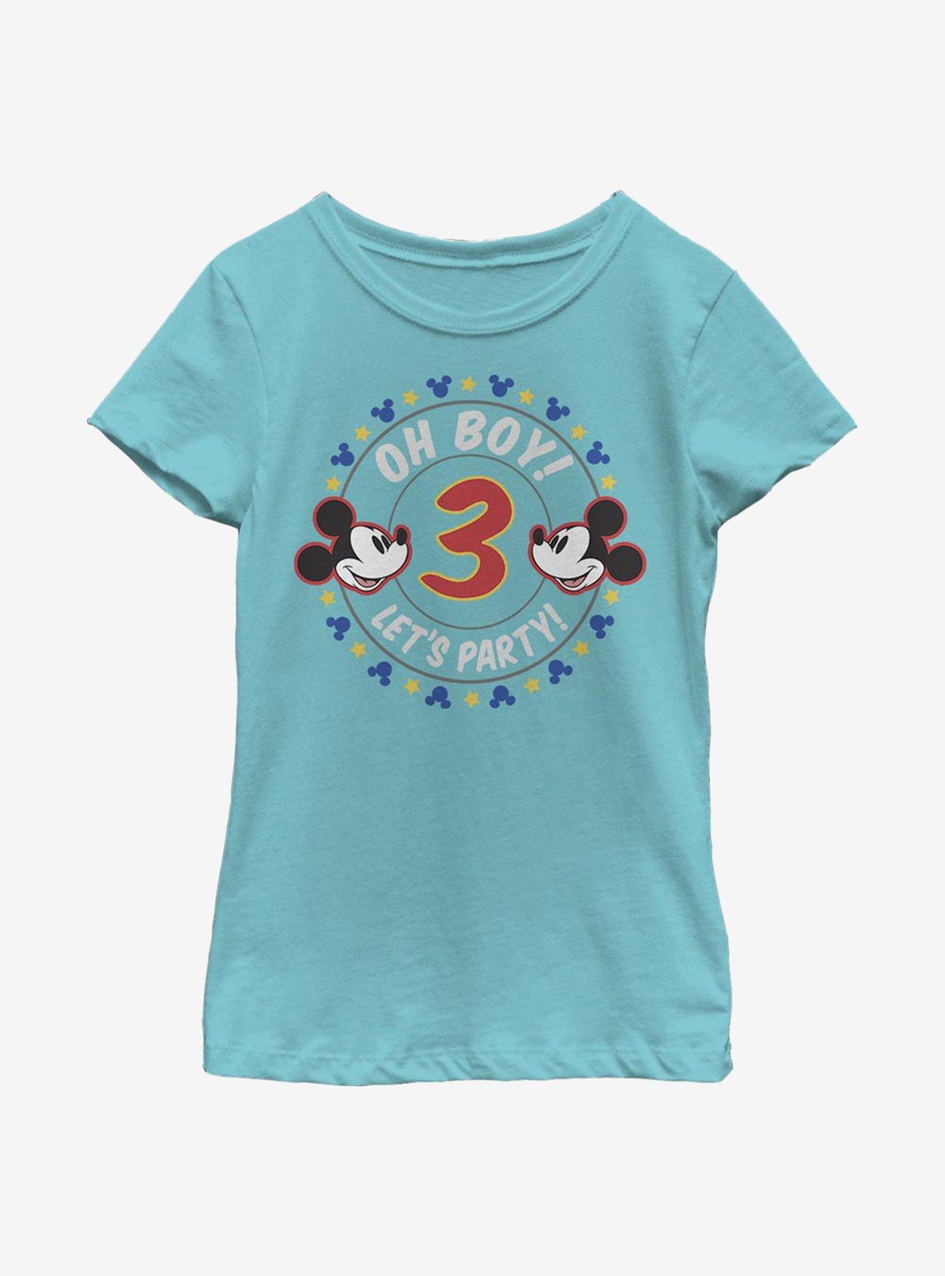 Disney Mickey Mouse Oh Boy Mickey 3 Youth Girls T-Shirt, , hi-res