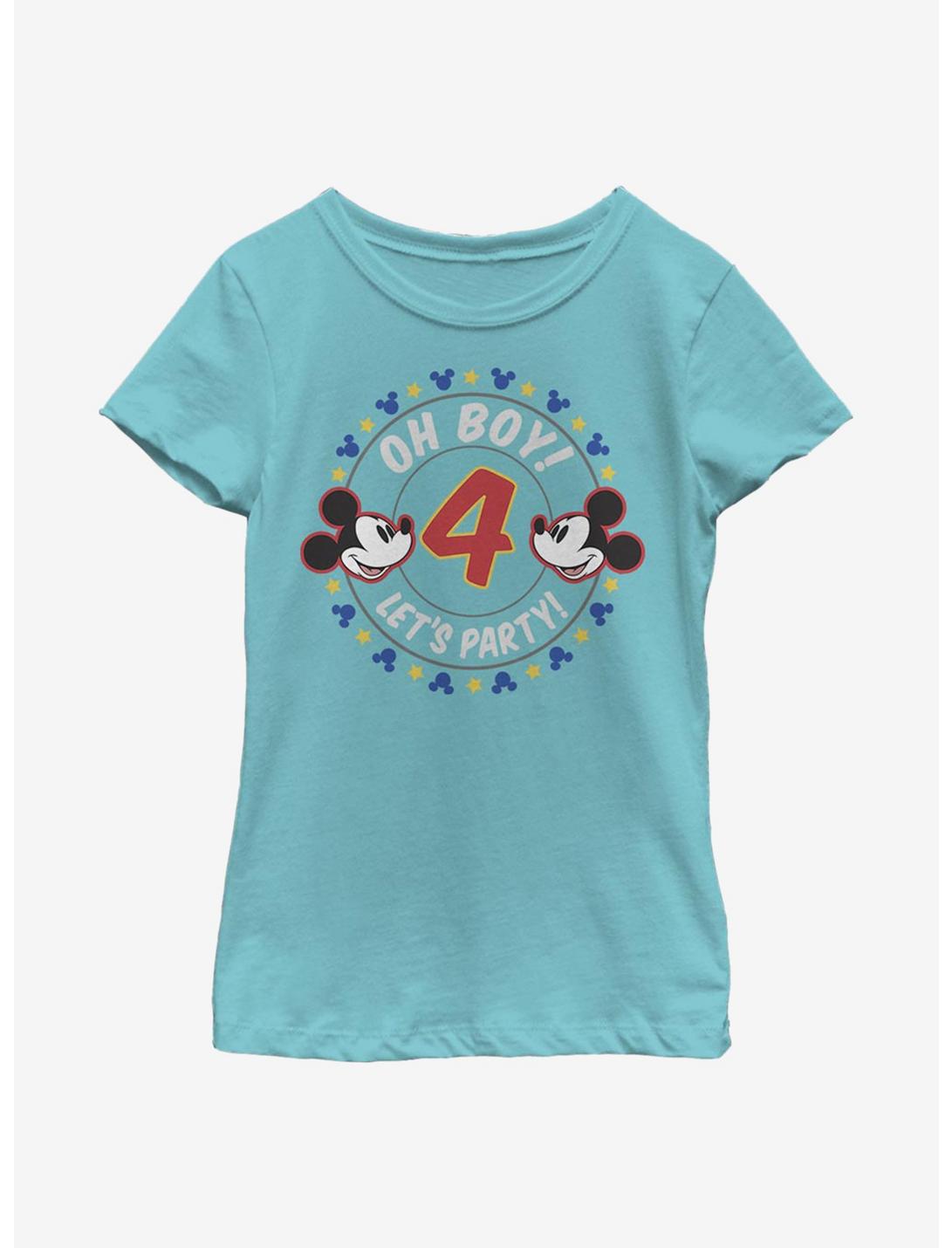 Disney Mickey Mouse Oh Boy Mickey 4 Youth Girls T-Shirt, TAHI BLUE, hi-res