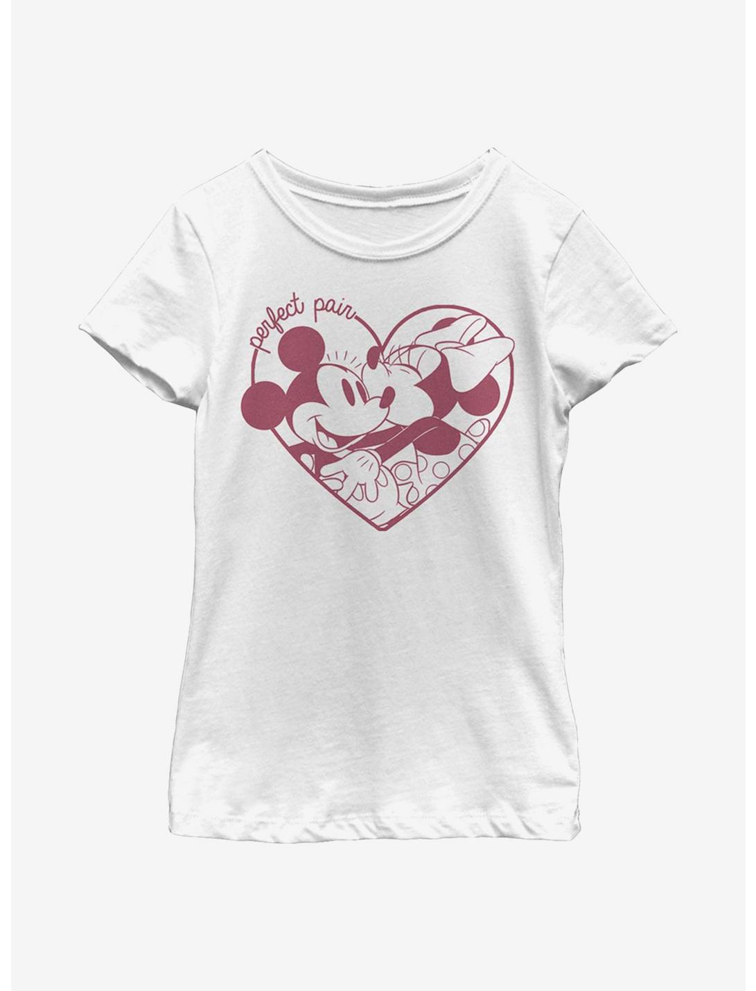 Disney Mickey Mouse Perfect Pair Youth Girls T-Shirt, WHITE, hi-res