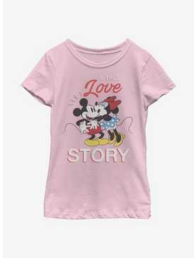 Disney Mickey Mouse True Love Story Youth Girls T-Shirt, , hi-res
