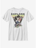 Disney Mickey Mouse Explore Mickey Travel Youth T-Shirt, WHITE, hi-res