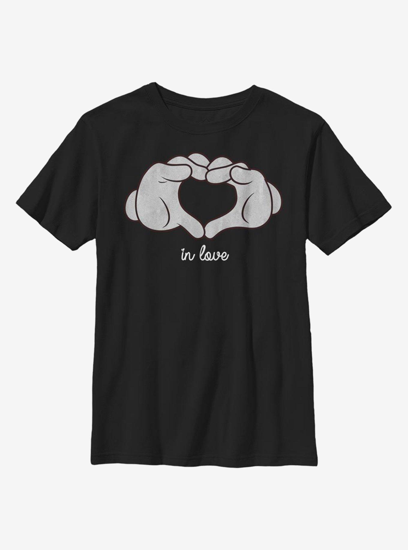 Disney Mickey Mouse Glove Heart Youth T-Shirt, , hi-res